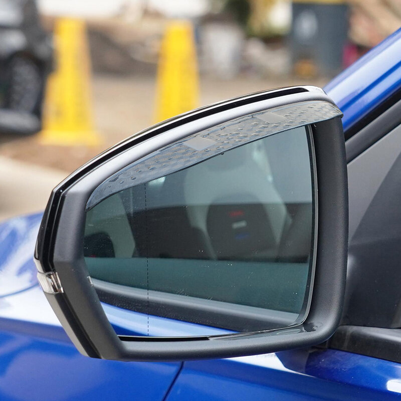 2 Buah Aksesori Mobil untuk Skoda Octiva 5E 1Z 2007-PresentCarbon Fiber Rearview Mirror Eyebrow Rain Shield Aksesori Anti-hujan Visor