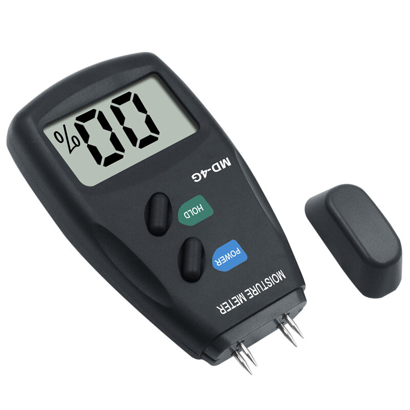 Dua Pin Digital Wood Moisture Meter Tester Kadar Air Kayu Moisture Meter Kayu Kelembaban Detektor Layar LCD Besar
