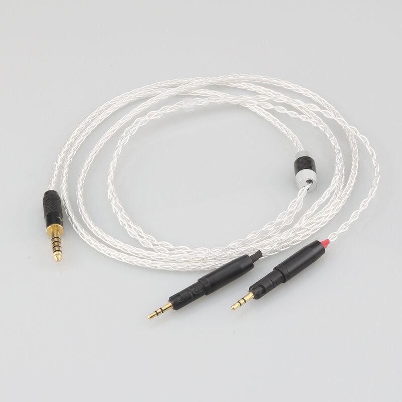 Audiocrast 4,4mm Ausgewogene 8 Kerne Silber Überzogene Kopfhörer Kabel für ATH-R70X R70X