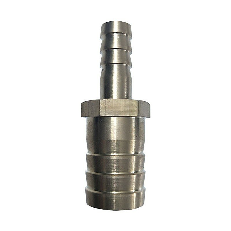 6mm 8mm 10mm 12mm 14mm 16mm 20mm 2 Two Way Straight Hose Barb 304 Stainless Steeel Barbed Pipe Fitting Reducer Connector