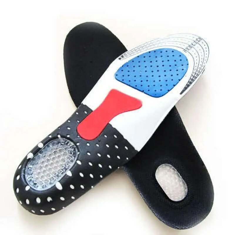 Solette in Gel di Silicone solido Unisex cura dei piedi per fascite plantare tallone sperone solette per scarpe sportive solette per arco ortopedico