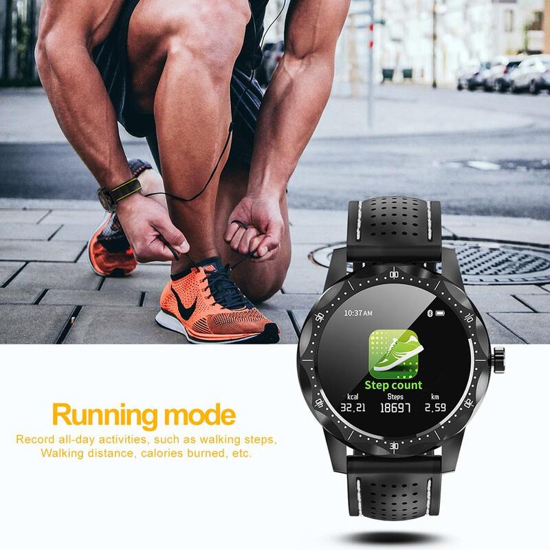 SKY 1 montre intelligente hommes IP68 étanche activité Tracker Fitness Tracker Smartwatch horloge bord pour android iphone IOS téléphone
