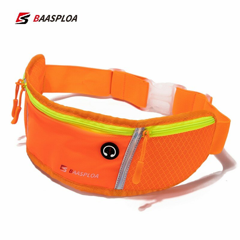 Baasploa مقاوم للماء تشغيل الخصر حقيبة الرياضة الركض المحمولة في الهواء الطلق حامل هاتف حزام حقيبة النساء الرجال اللياقة البدنية الرياضة الملحقات