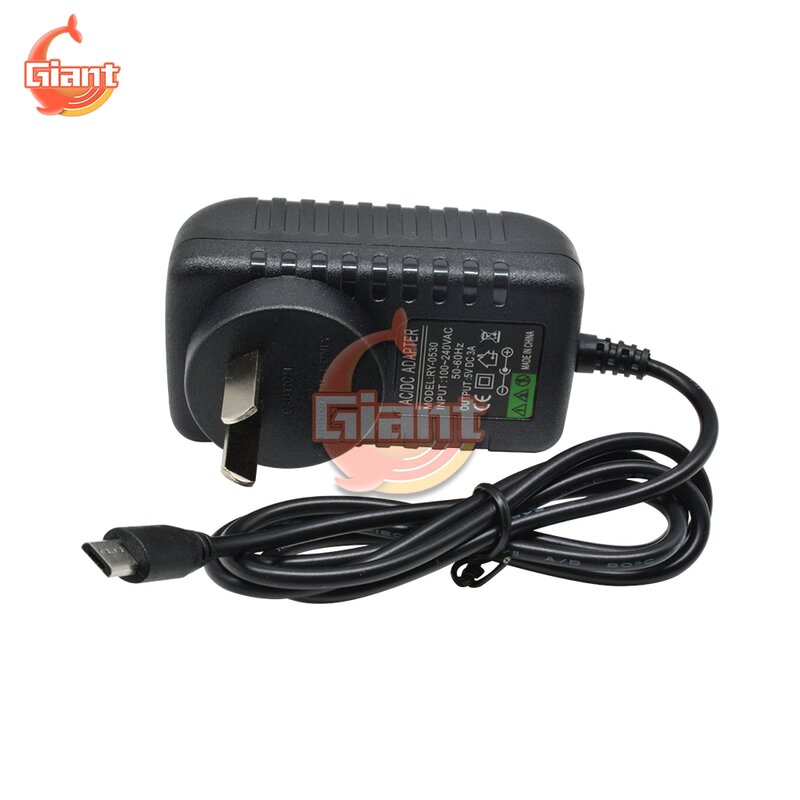 100V-240V AC to DC Charger Adapter Raspberry Pi 2 Power Supply 5V 3A Switch Button Micro USB US Power Adapter vs Raspberry Pi 3