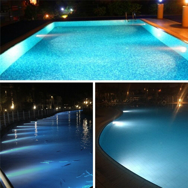 Impermeável lâmpada subaquática, LED Spotlight, piscina de luz, frio, quente, RGB, PAR56, AC 12V, 18LED