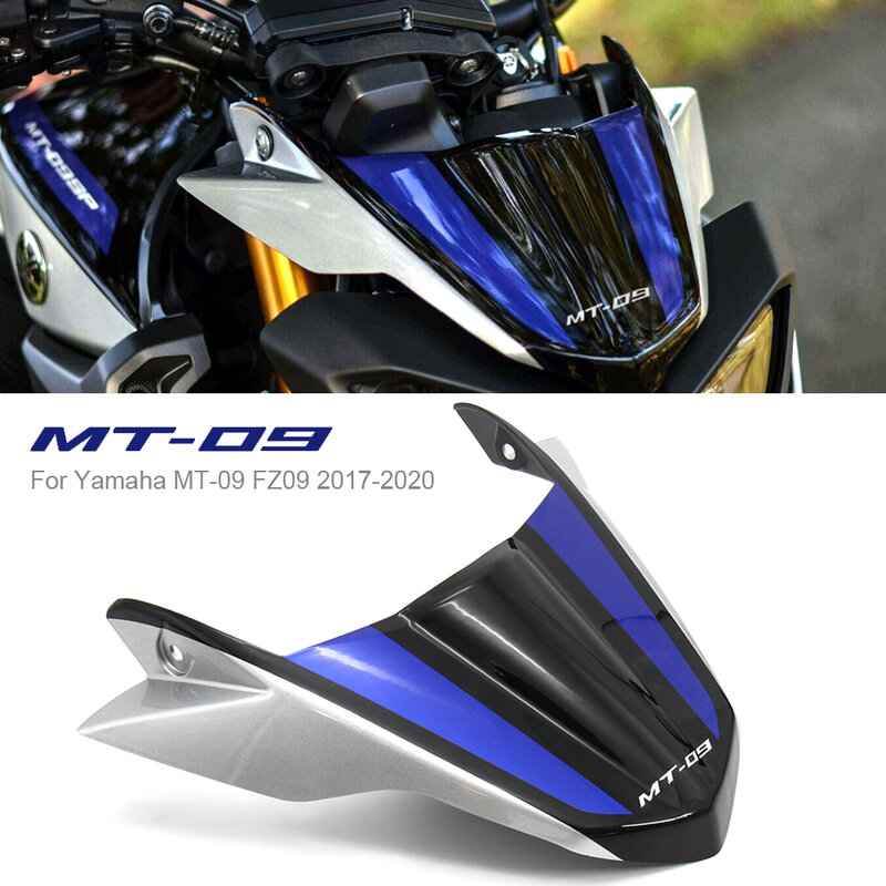 FOR YAMAHA MT-09 MT09 FZ09 Motorcycle Accessories Front Windshield Windscreen Airflow Wind Deflector 2017 2018 2019 2020