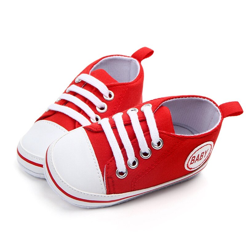 Zapatillas de lona para primeros pasos de bebé recién nacido, zapatos de cuna de suela suave, primavera y otoño, 2020