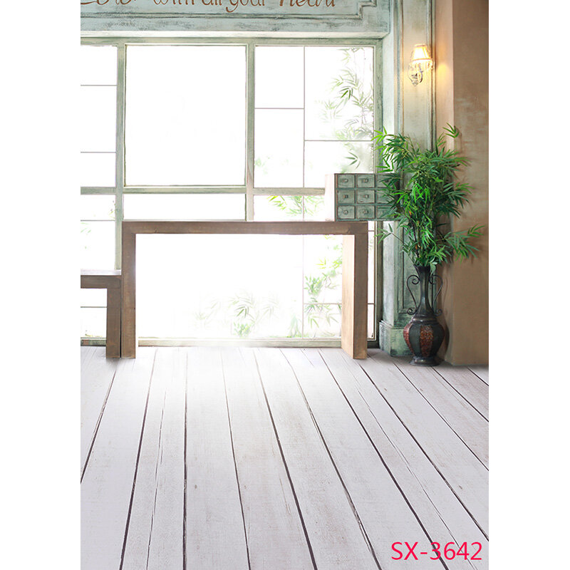 SHENGYONGBAO vinile fondali fotografia Prop fiore pavimento in legno castello tema matrimonio Studio fotografico sfondo 2157 YXFL-59