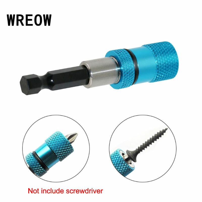 1/4Inch Quick Release Magnetic Drill Screw Hex Shank Drywall Screw Bit Holder Handle Screwdriver Bit Long Extention Holder tools