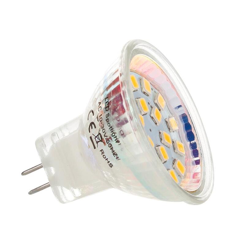 Bombillas de foco LED MR11 GU4.0 AC/DC 12V 24V 5733/2835 SMD 2W 3W 4W, lámpara blanca cálida/fría/neutra, reemplazo de luz halógena 9-18 LED