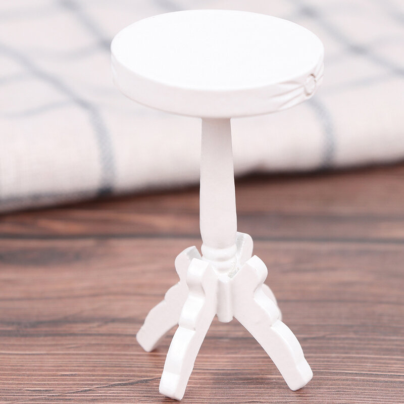 1/12 puppenhaus Miniatur Möbel Metall Kunststoff Holz Stuhl Puppe Haus Zubehör DIY Spielzeug für Baby Kinder