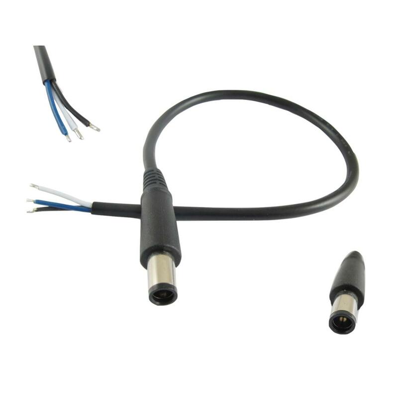 1 buah DC Tip 7.4x5.0mm Male Plug kabel konektor kabel untuk DELL HP pengganti 30cm/1ft