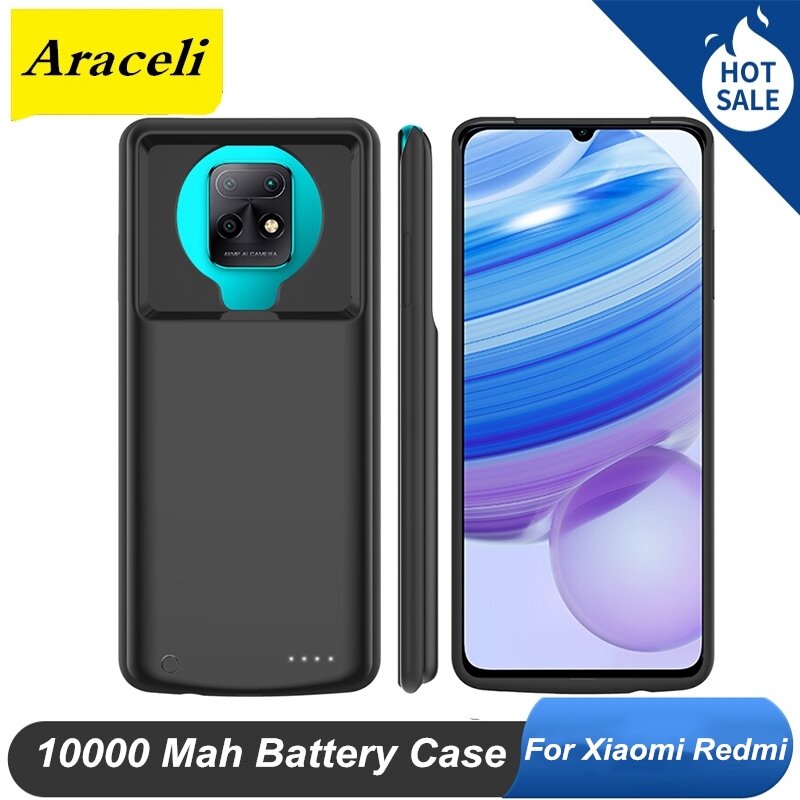 10000 Mah For Xiaomi Redmi Mi 10X 9 Pro 9T Pro CC9 SE 10 k20 k30 Note 8 Note 7 Pro Mix 3 Lite Battery Case Power Bank Charger
