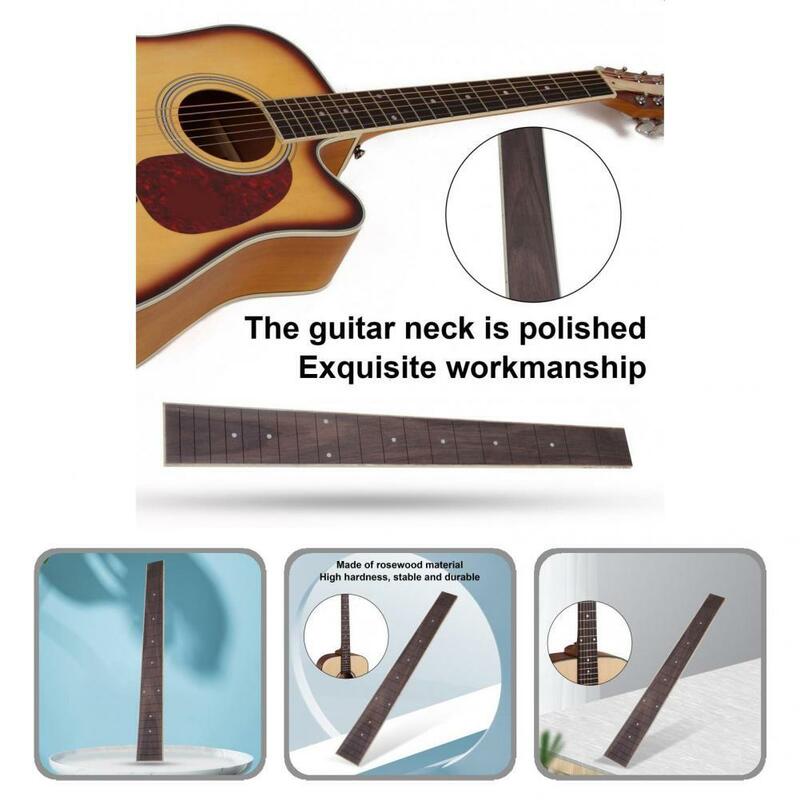 Diapasón de guitarra eléctrica, accesorio ergonómico de alta calidad, de madera maciza, conveniente