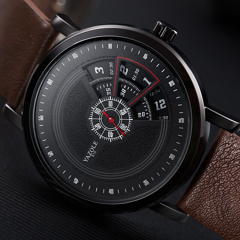 UTHAI-CQ57 Relógio de pulso de quartzo masculino, relógio, pulseira de couro, impermeável, esporte, negócio, casual, marca de topo, simples, masculino, novo, 2020