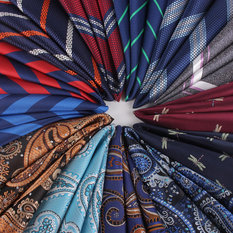Жаккардовая платок с узором пейсли полосатый Карманный платок для свадьбы 25 см * 25 см Платок для мужчин Брендовые костюмы Карманный платок