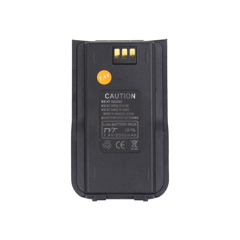 100% original li ion bateria 7.4v 2000mah para tyt MD-UV380 walkie talkie MD-380 dmr rádio