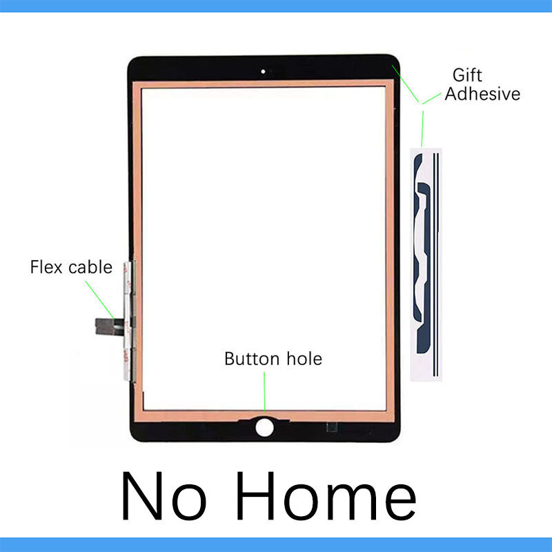 Neue Für iPad 6 6th Gen A1954 A1893 iPad 9,7 2018 LCD Outer Touch Screen Digitizer Front Glas Display Touch panel Ersatz