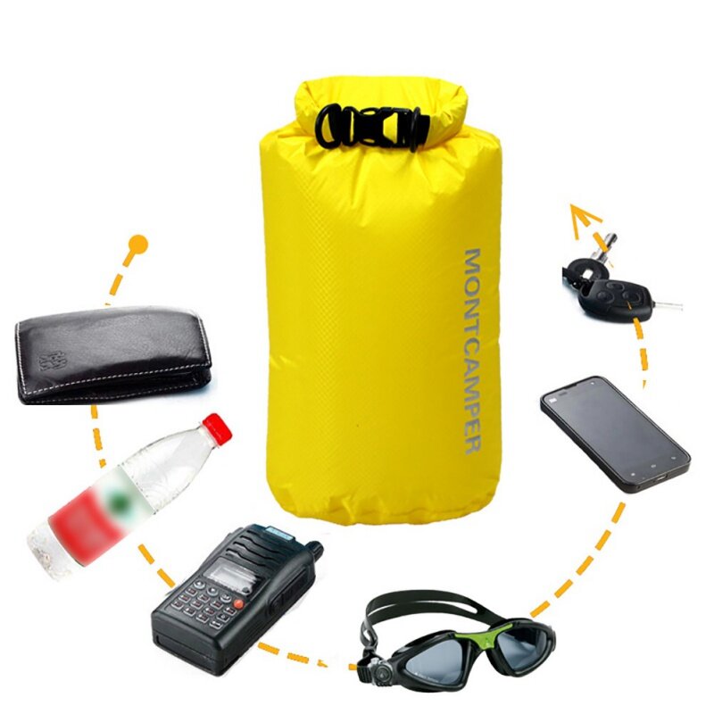 Waterproof Dry Bag 30D Nylon Diamond Grid Ultralight Drifting Swimming Debris Clothes Sleeping Bag Storage Bags Swimming Bag