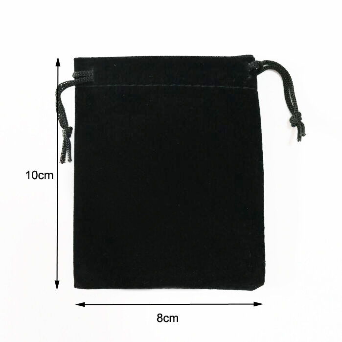 50 Pcs/lot Big Black Velvet Bags Drawstring Gift Pouches For Jewelry Wedding Party Storage Packing Bag Custom Logo Print
