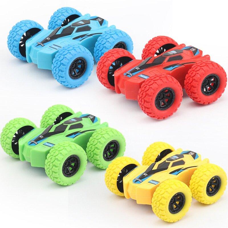 Kinder trägheit doppelseitiger Muldenkipper resistent fallend taumelnd drehendes Spielzeug auto gedreht zu Kinder geschenks pielzeug