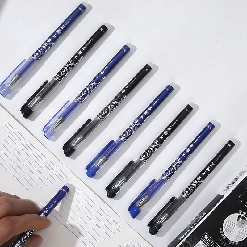Löschbaren Stift Minen Stange Set 0,5mm Nadel/0,7mm Kugel spitze Waschbar Griff Löschbaren Kugelschreiber für Schule stift Schreiben Werkzeuge