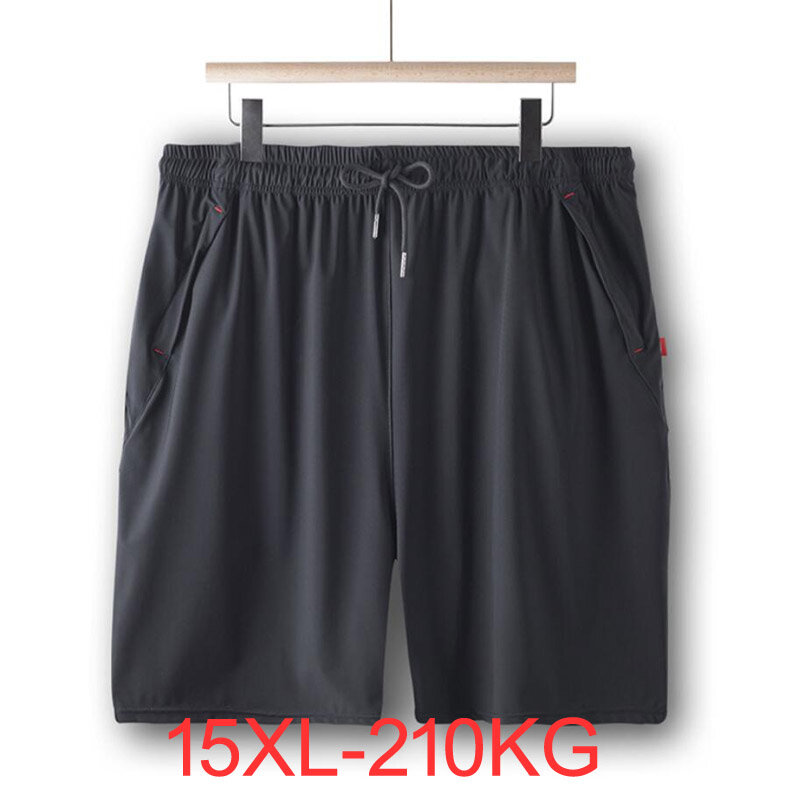 Pantalones cortos de verano para hombre, Bermudas transpirables de secado rápido, talla grande 7xl, 15xl
