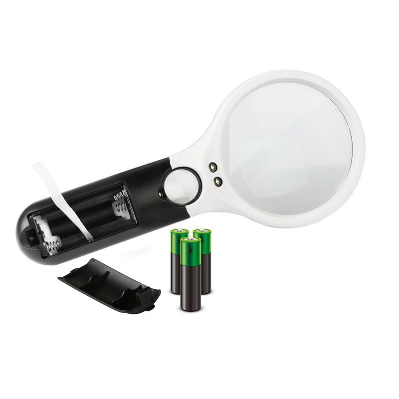 3 Led Licht 45X Handheld Vergrootglas Reading Vergrootglas Lens Sieraden Loupe