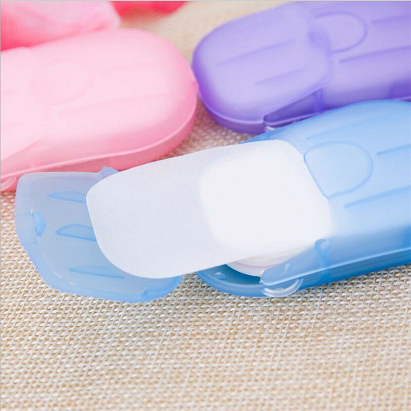 100pcs Paper Cleaning Soaps Portable Hand Wash Soap Papers Scented Slice Washing Hand Bath Travel Scented Foaming Small Soap