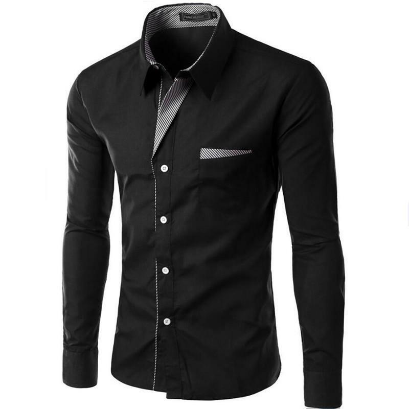 2024 Hete Verkoop Nieuwe Mode Camisa Masculina Shirt Met Lange Mouwen Mannen Slim Fit Design Formeel Casual Merk Mannelijke Overhemd Maat M-4XL