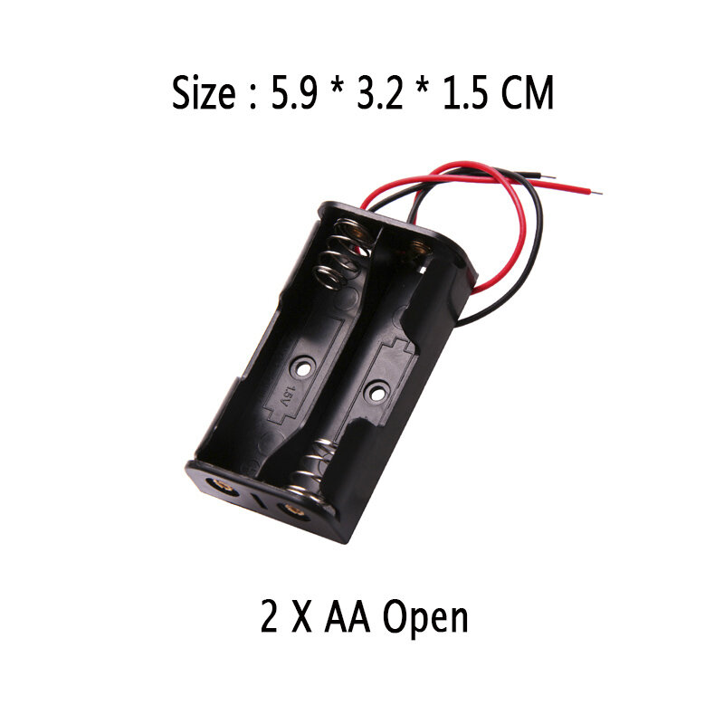 Glyduino-interruptor sellado de la tapa del compartimento de la batería, 1/2/3/4/5/6/8/10, pilas AA instaladas, caja abierta