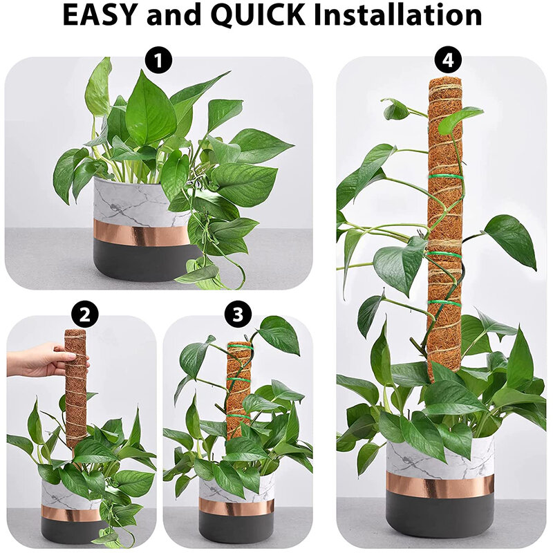 Soporte para plantas reutilizable, soporte para plantas trepadoras, duradero, fácil de usar, para balcón, jardín y patio