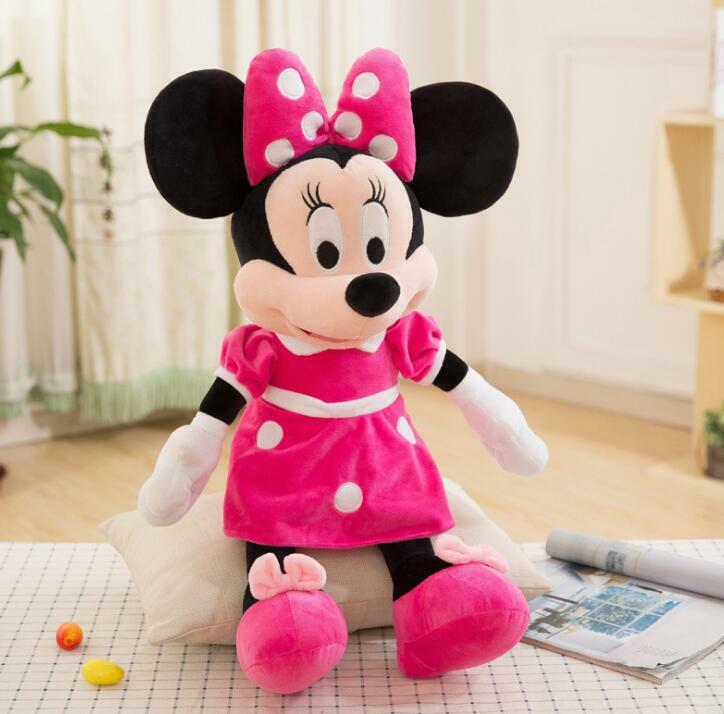 Laku Keras 20/40/50CM Boneka Kualitas Tinggi Mickey & Minnie Mouse Boneka Mainan Mewah Hadiah Ulang Tahun Pernikahan untuk Anak-anak Bayi Anak-anak