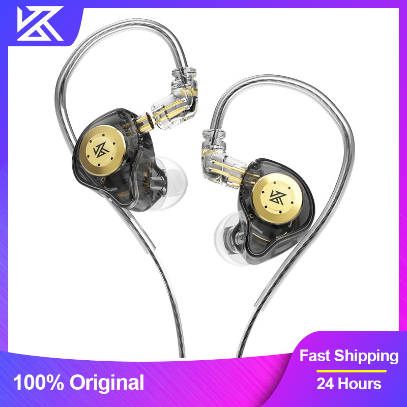 KZ – écouteurs intra-auriculaires dynamiques, casque d'écoute filaire, hi-fi, basse, stéréo, jeu, musique, suppression du bruit
