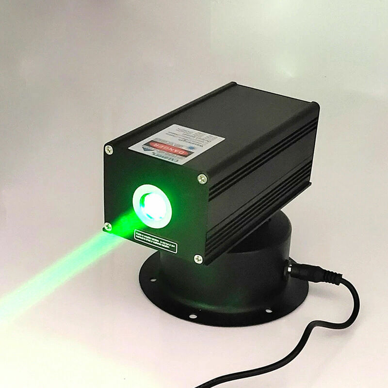Lumière de scène Fat Beam, technologie laser verte, rotation à 100 °, 532nm, 180 mW, 12V