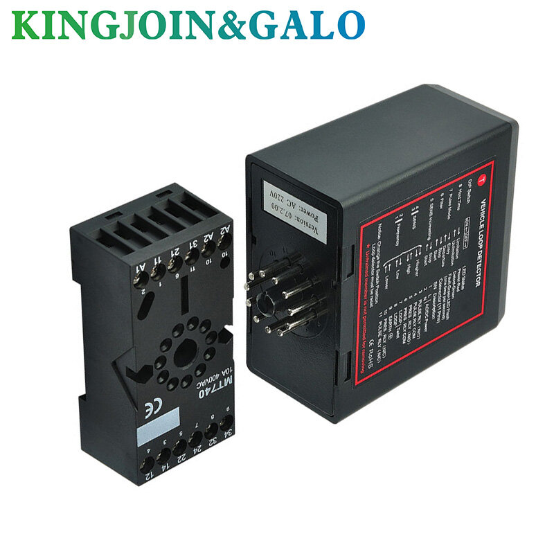 Rilevatore a circuito singolo per veicoli PD132 con 230V ca, 115V ca, 24V cc/ca, 12V cc/ca.