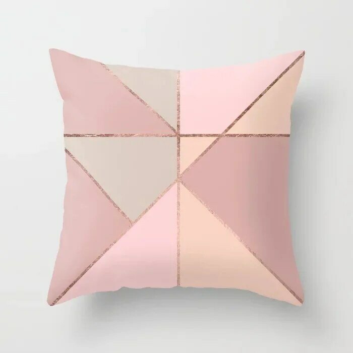 Estilo nórdico planta carta flor geométrica sofá almofada travesseiro encosto de cabeça rosa decorações festa presente para crianças drd120