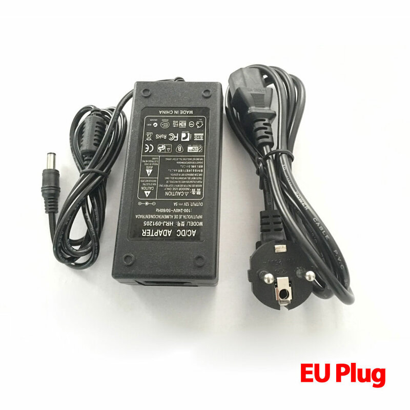 Lowest Price New AC Converter Adapter For DC 12V 5A 60W LED Power Supply Charger for 5050/3528 SMD LED Light or LCD Monitor CCTV