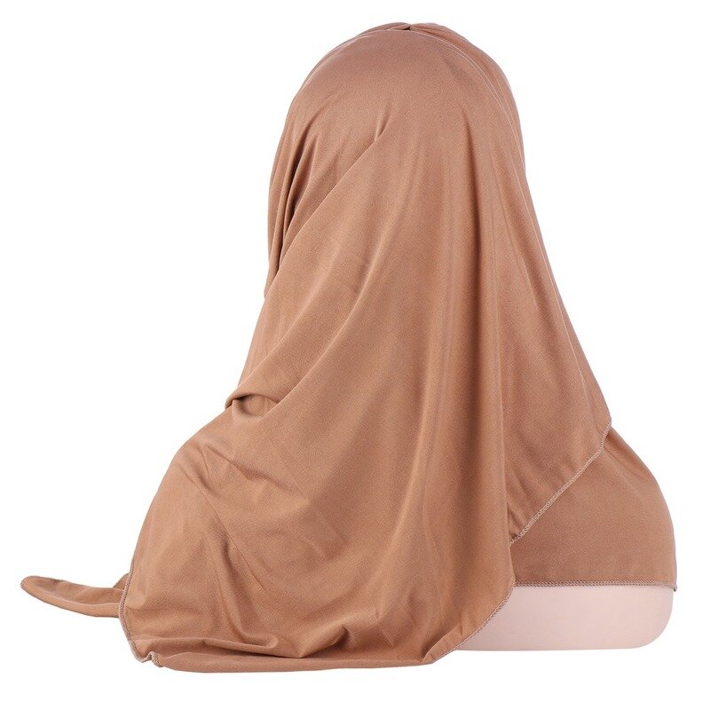 KepaHoo paillettes Glitter fronte croce sciarpa Hijab musulmana pronta da indossare turbante Hijab donne islamiche foulard fascia per la testa femminile