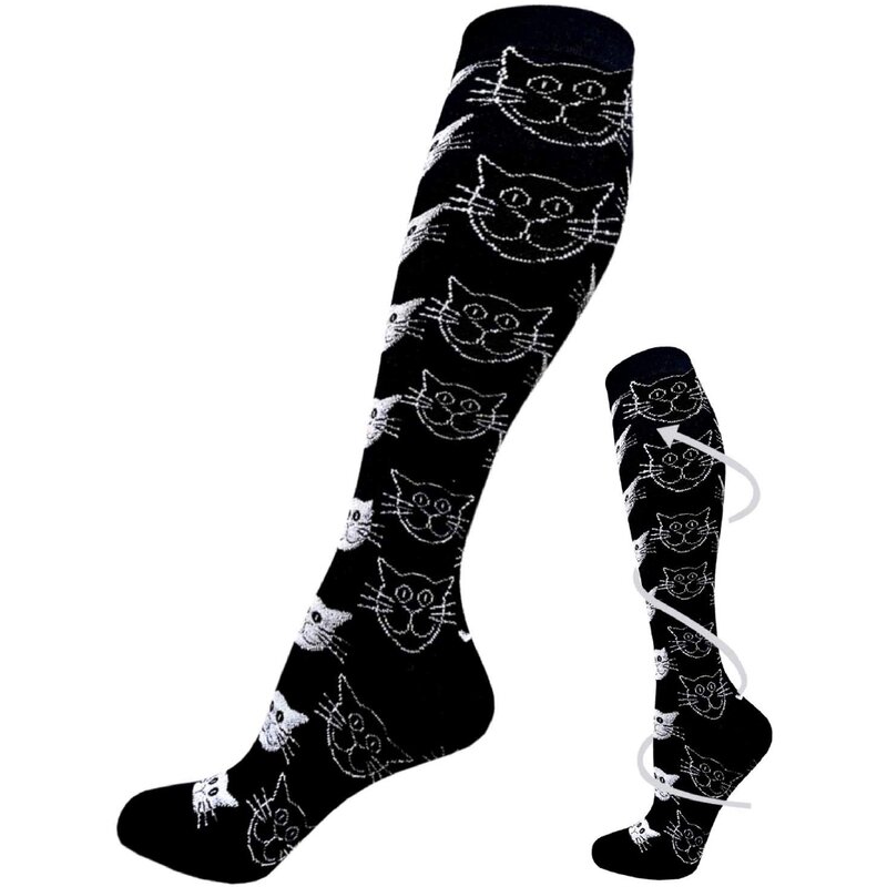 45 stil Kompression Socken Frauen Männer Medizinische Pflege Strümpfe Spezialisiert Outdoor Radfahren Knie Hohe Sport Kompression Socken