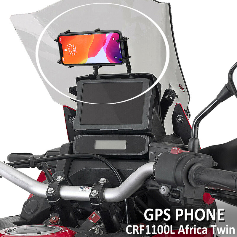 CRF 1100 L Braket Batang Gagang Penyangga Ponsel Baru untuk Honda CRF1100L Afrika Kembar 2020 2021 Pelat Braket Dudukan Navigasi GPS