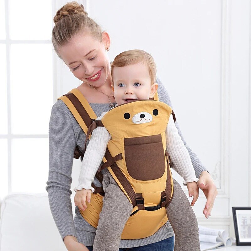 Multifuncional 0-36 meses portador de bebê com bolso de armazenamento 3 em 1 ajustável infantil portador estilingue mochila hipseat cintura fezes