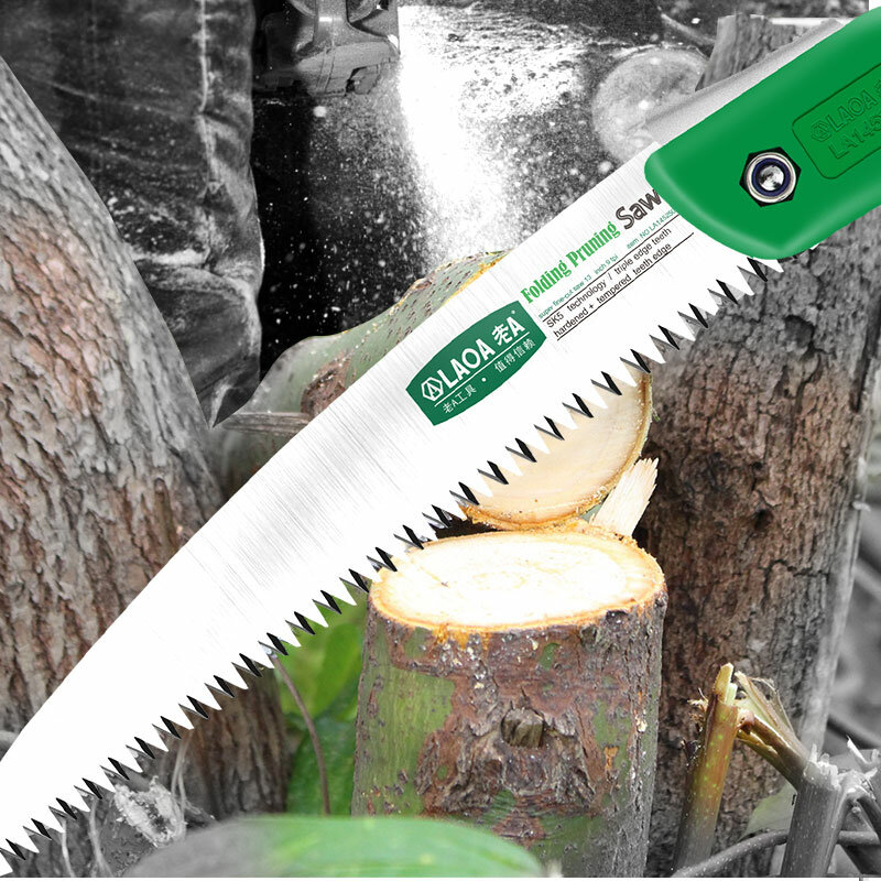 LAOA sekator sekator przycinanie SK5 ogrodnictwo Serra odkryte piły kempingowe składane ostre zęby DIY do obróbki drewna piła ogrodowa