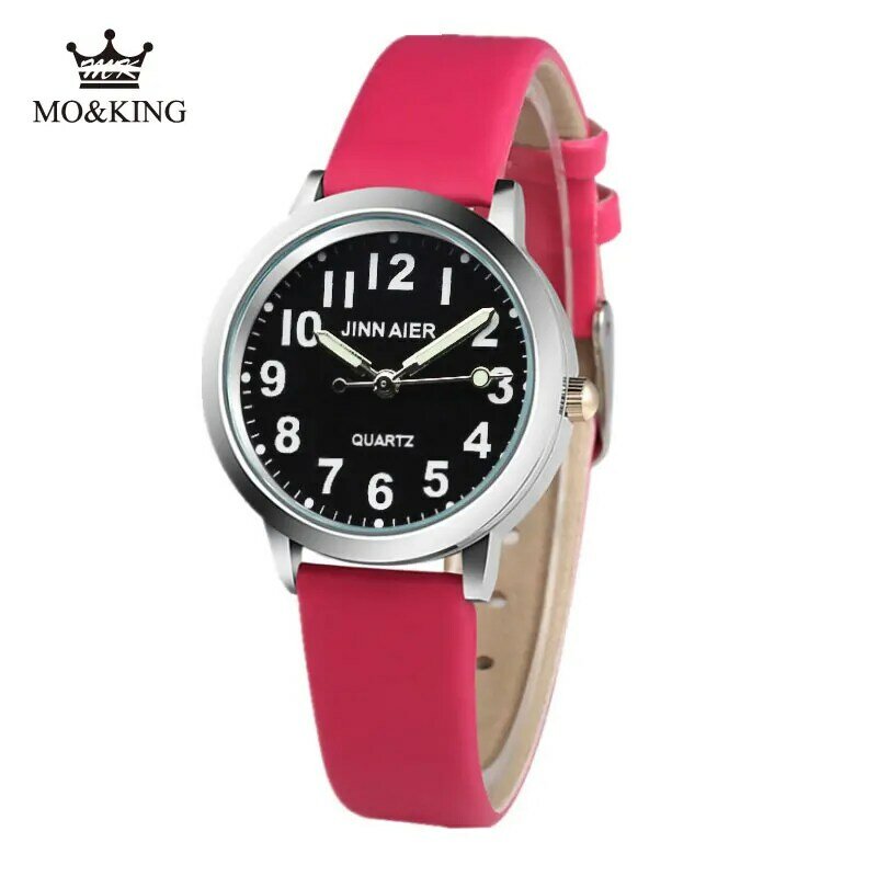 Luxus Einzigartige Schwarz Anzahl kinder Jungen Mädchen Quarz Armbanduhr Uhr Geschenke für Kinder Armband Synoked Uhren Kind Uhr