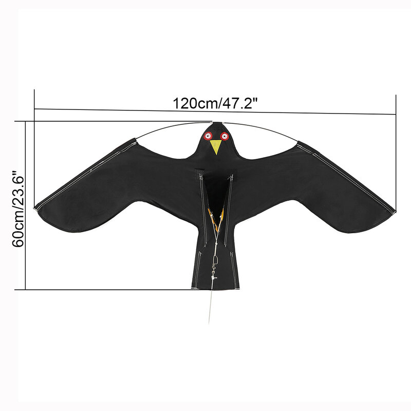 Emulation Fliegen Hawk Vogel Scarer Stick Vogel Kite Für Garten Scarecrow Yard Startseite