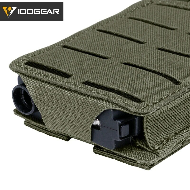 IDOGEAR Tactical LSR 556 Mag Pouch Singel Mag Carrier MOLLE Pouch Laser Cut Tool Bags 3566