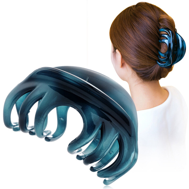 2022 nova moda feminina garra clipe menina resistente resina hairpin grande hairpin banho para pegar garra clipe caranguejo para acessórios de cabelo