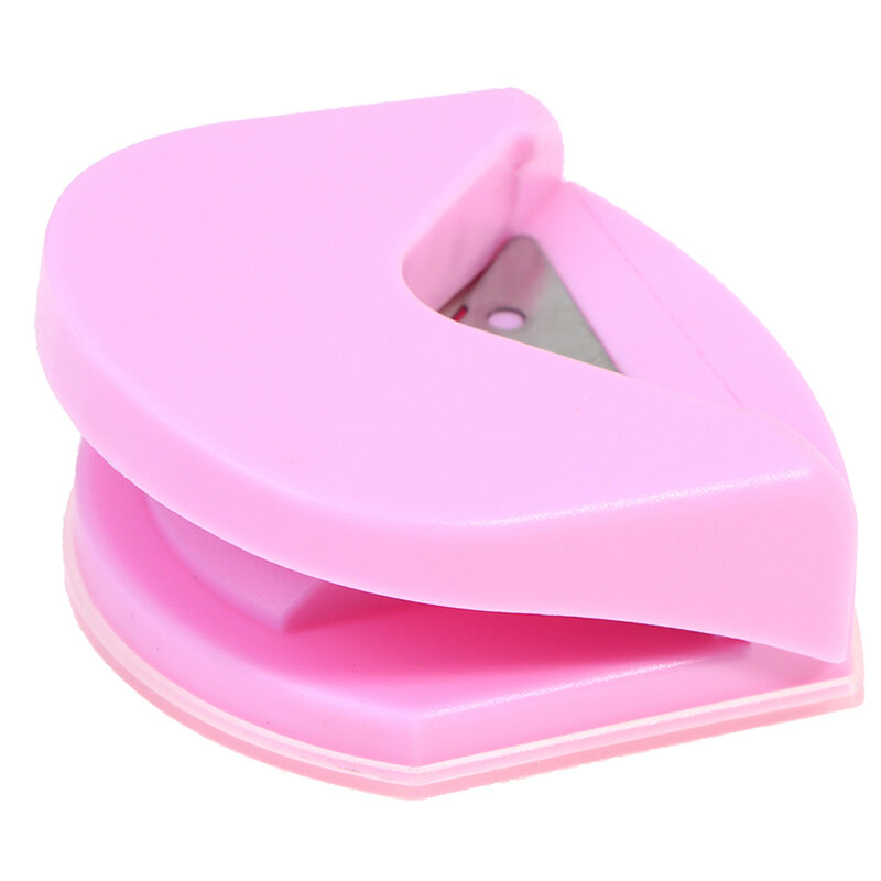 Миниатюрный угловой триммер, угловой прочный круглый Дырокол R4, резак для бумаги «сделай сам», розовый