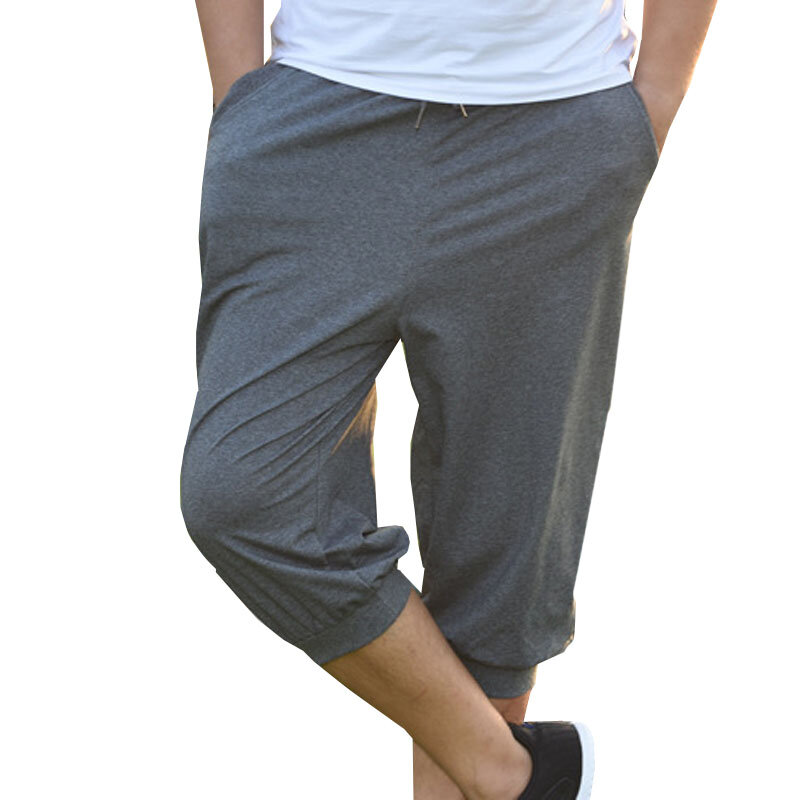 Pantalones de primavera-verano para hombre, cintura elástica, 145cm, 5XL, 6XL, 7XL, de talla grande