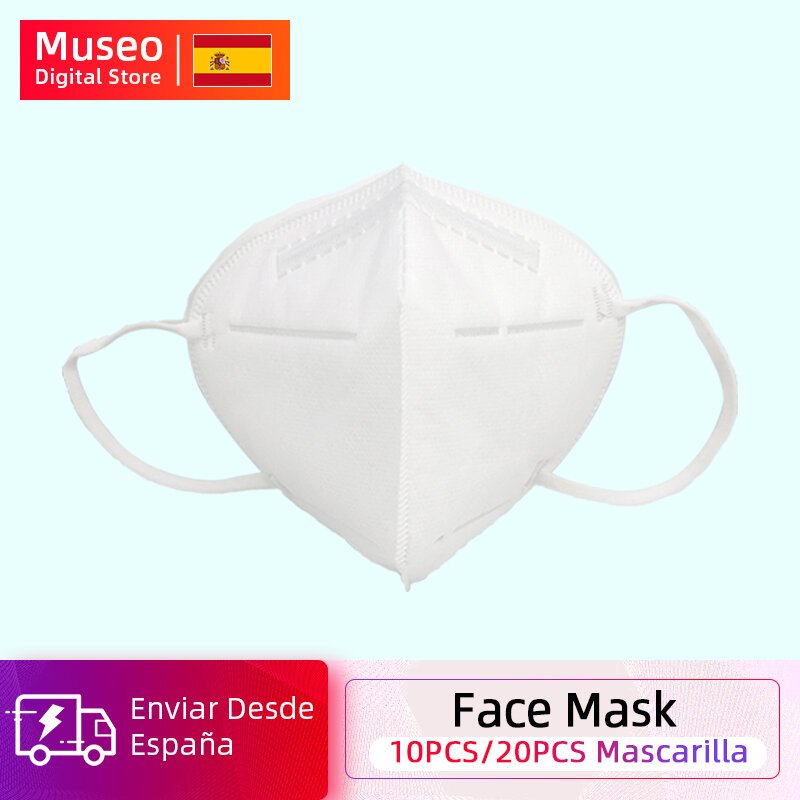 Máscara facial de 10 Uds./20 piezas Uds. 5 capas antipolvo PM2.5 máscara de seguridad máscara facial transpirable envío rápido